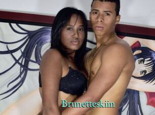 Brunetteskiin